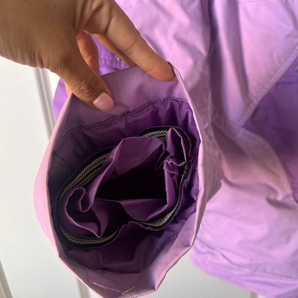 Obermeyer Stargazer Kids Ski Suit Size 5 Purple Belted Insulated Winter Snowsuit - Picture 10 of 16